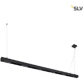SLV Q-Line LED Lampe suspendue 2m Noir 4000K 1000936