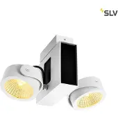 SLV Tec Kalu LED Luminaire apparent double Blanc, noir 1001432