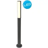 Näve Lampadaires LED d'extérieur - aluminium, plastique - gris foncé, blanc ; 2045497