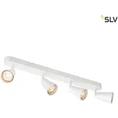 SLV Avo CW Projecteur de plafond blanc 4-flamme GU10 orientable et inclinable