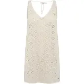 Rip Curl Half Moon Bay Crochet Sleeveless Dress Beige M Femme