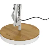 Unilux UNiLUX400153645 Lampe de table LED BAYA BAMBOO, blanc-bambou