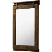 MASSIVMOEBEL24.DE MASSIVMOEBEL24 | Miroir en bois de manguier huilé RAILWAY #463