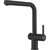 Franke Robinet ACTIVE L TWIST en BLACK-MATT avec bec fixe / Robinet de cuisine / Mitigeur monocommande