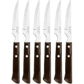 Tramontina 6-pièces polywood châtaignier 6-pieces set de couteaux à rôtir
