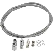 Braking Incas 2.0/first 5.0 Mm Steel Braided Hydraulic Brake Hose Argenté