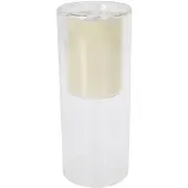 Koopman Bougie à led en verre, couleur crème