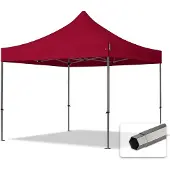 TOOLPORT 3x3 m Tonnelle pliante Acier, PES 750, rouge