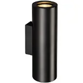 SLV Enola B Applique ronde UP/DOWN noir 2xGU10