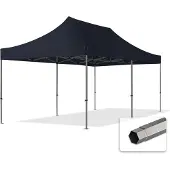 TOOLPORT 3x6 m Tonnelle pliante Acier, PVC 800, noir