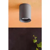Faro 70806, applique murale d'extérieur, gris foncé, aluminium, IP44, I, E27