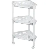 PLAST TEAM Vertriebs GmbH plast team12520800 plast team Trolley de rangement, avec 3 paniers, blanc