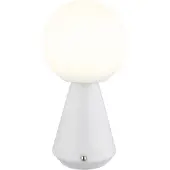 Globo Lampe de table LED, blanc, tactile, intensité lumineuse variable, H 23,5 cm