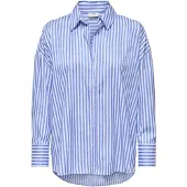 JDY Chemisier 'JDYVesper' bleu clair / blanc