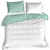 Eurofirany Literie NOVA3 couleur blanc/menthe 220x200