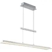 TRIO Suspension LED - couleur nickel mat - L 100 cm