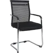CLP Chaise visiteur Denny, tissu et chrome