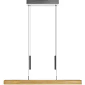 HerzBlut Lampe suspendue de haut en bas Leonora 85 cm - chêne huilé