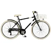 Via Veneto Bici City Bike Milano Man 28” 6 vitesses Noir Poudre de café (mat) Taille 54