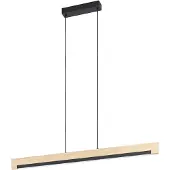Eglo LED Suspension Camacho noir-brun 110 x 6 cm blanc chaud,intensité lumineuse variable