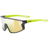 Uvex skyryse, lunettes de soleil, junior, noir/jaune