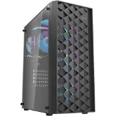 Darkflash Boîtier informatique DK351 + 4 ventilateurs (noir)