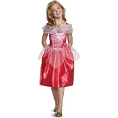 Disney Princess Aurora Classic Girl Costume Rose 5-6 Years Enfants