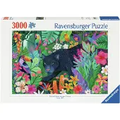 Ravensburger Panther In Flowery Jungle 3000p (12001748) Puzzle Multicolore Enfants
