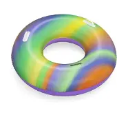 Bestway Bouée Gonflable - - Rainbow - Diamètre 119 Cm - Multicolore - Pour Enfants À Partir De 6 Ans