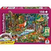 Schmidt Puzzle - SPIELE - Animaux des forêts européennes - 150 pièces - À partir de 7 ans