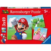 Ravensburger Puzzle Super Mario 3 x 49 pièces. Puzzle pour enfants. À partir de 5 ans. 05186.