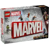 LEGO Marvel 76313 Logo MARVEL et ses super héros - Jeu de construction Avengers dès 12 ans