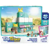 Tile Town - Clinique vétérinaire, Kit de construction magnétique (90306)