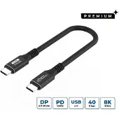 Microconnect USB4CC015, 0,15 m, USB-C, USB-C, USB4 Gen 3x2, noir