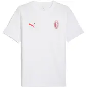 Puma Ac Milan Ess Short Sleeve T-shirt Blanc L Homme