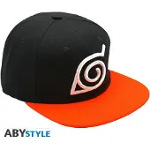 Naruto Unisexe, Casquette, Naruto Shippuden: Konoha, Orange, Noir, (Taille unique)