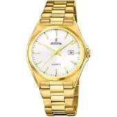 Festina Montre à affichage analogique blanc