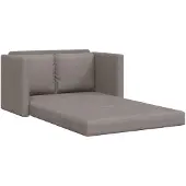 vidaXL Canapé de sol avec fonction sommeil Taupe 112x174x55 cm Tissu