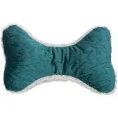 Trixie Xmas - Coussin de relaxation ergonomique ESTELLE, forme en os, 34 x 20 cm, bleu pétrole/gris
