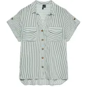 Vero Moda Chemisier 'VMBUMPY' opal / blanc