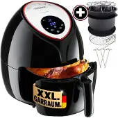 Monzana Air fryer 9in1 Noir 1850W avec 9 accessoires