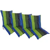 BURI 4x Coussin pour chaise 105x50 Coussin pour fauteuil