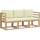 vidaXL : Ensemble de 3 assises de jardin.