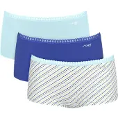 Sloggi Culotte 'GO Crush' crème / turquoise / bleu foncé