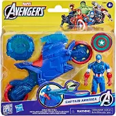 Marvel Cycle De Tir De Bouclier De Cap De 4 Po Avn