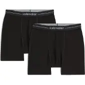 Icebreaker - Pack de 2 boxers en laine de mérinos - M Merino 150 Anatomica Boxers 2 Pack Black pour Homme en Nylon - Taille L - Noir