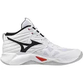 Mizuno Chaussures de sport d'intérieur Wave Momentum Pro Mid, couleur blanche, pointure EU 44, couleur blanche, pointure EU 44