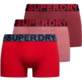 Superdry Boxers rouge / bordeaux / rouge chiné / noir