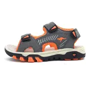 Kangaroos K-Celtic Barbo : Sandales pour garçons, couleur grise, style décontracté