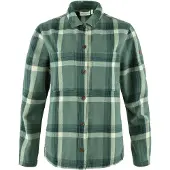 Fjällräven Singi Flannel Overshirt Long Sleeve Shirt Vert S Femme